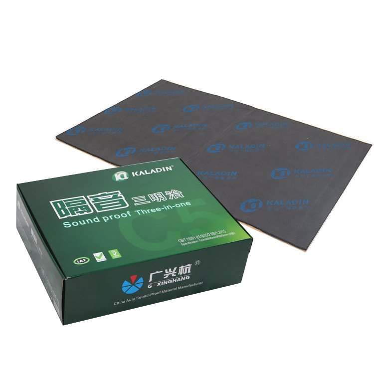 7mm*500mm*800mm Acoustic Panel 3 in 1 Soundproof Foam+Aluminum Foil Butyl Mat Car Soundproof Sheet Car Sound Insulation Material