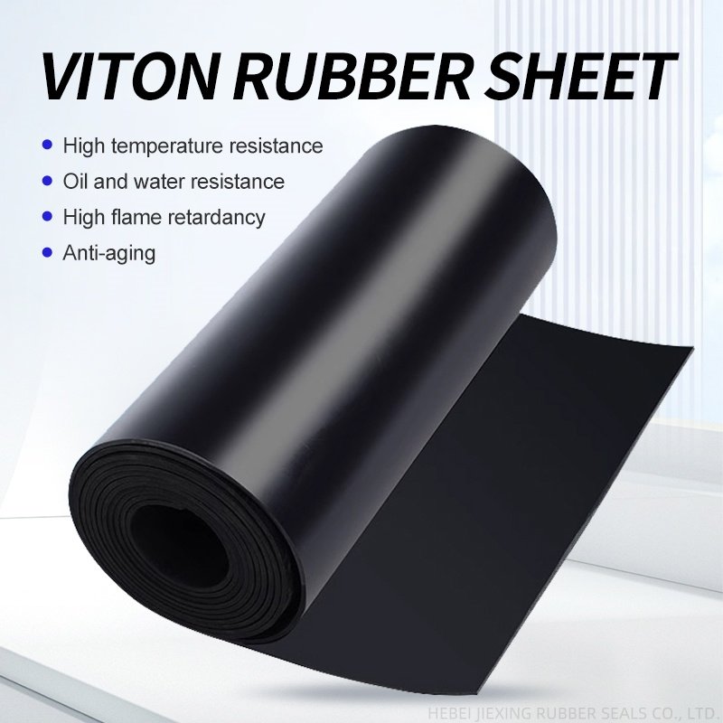 Fluororubber sheet aging-resistant laboratory flooring sheet fluorine rubber pad heat-resistant fluorine rubber sheet