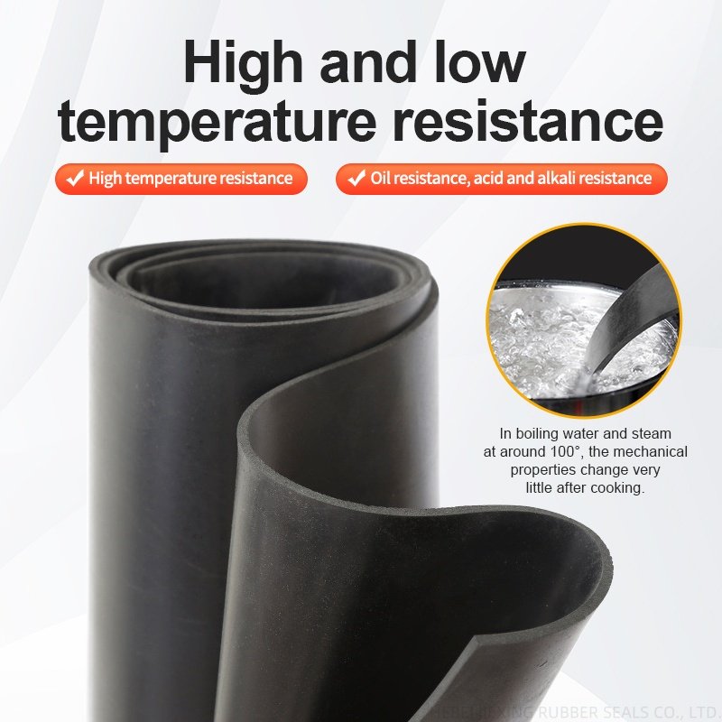 Fluororubber sheet aging-resistant laboratory flooring sheet fluorine rubber pad heat-resistant fluorine rubber sheet