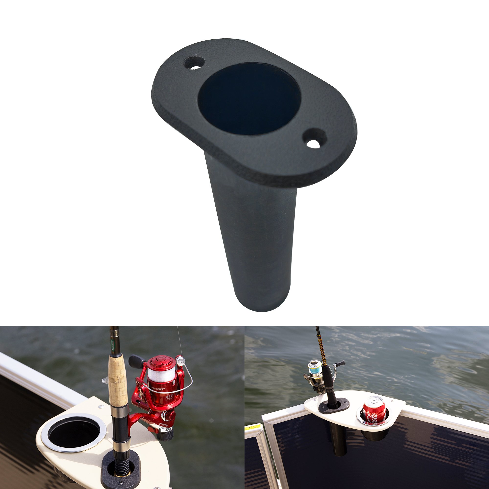 90 degree PP Plastic Rod Holder UV Resistant Material for Marine Boat Yacht