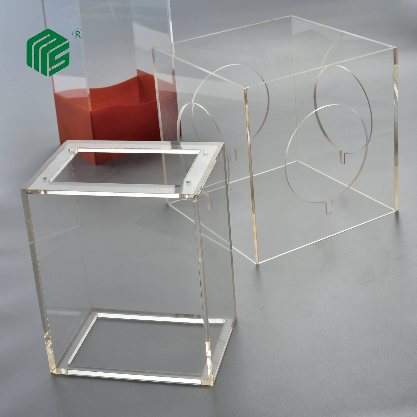Acrylic PMMA Lathe Products With Special Shape For LED Light Accessories