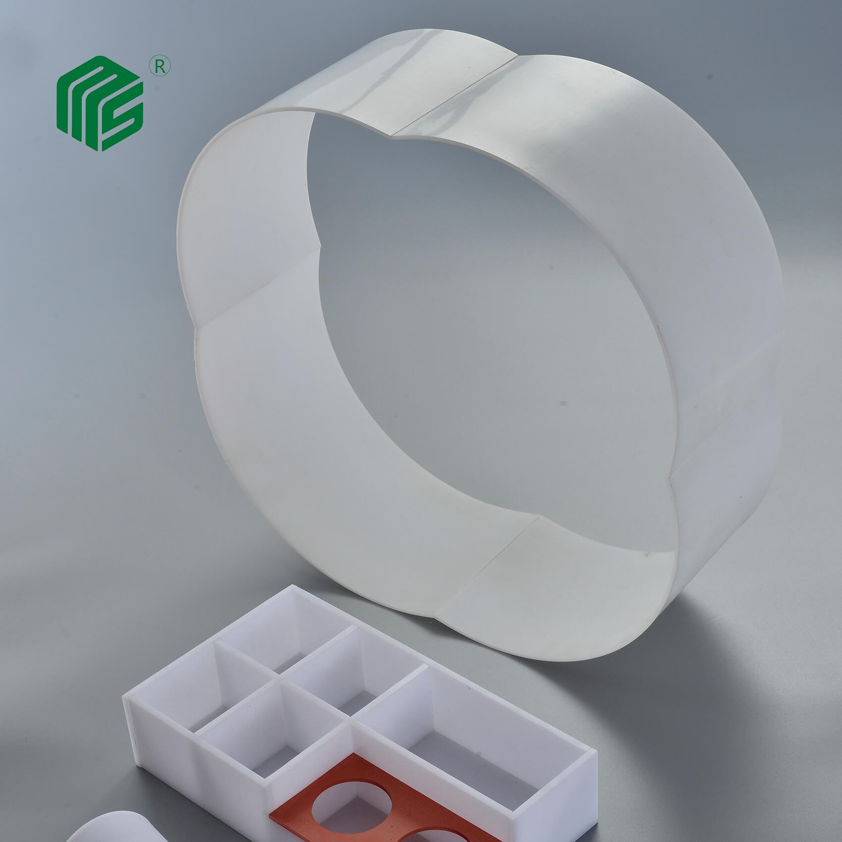 Acrylic PMMA Lathe Products With Special Shape For LED Light Accessories
