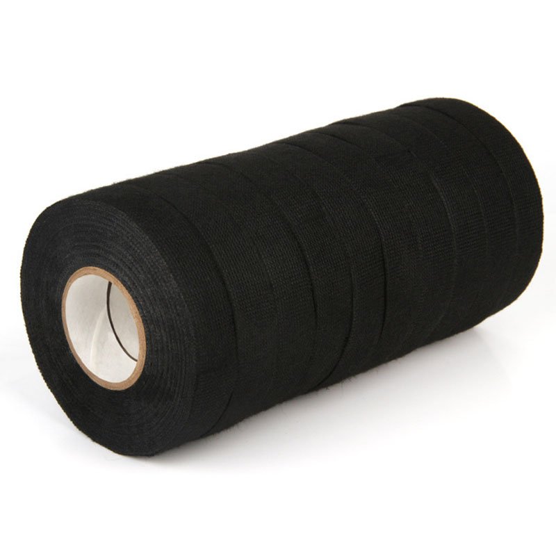 Single Sided Car Wire Cable Wrapping Black Cotton insulation Tape Roll