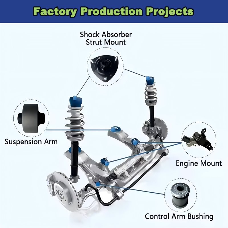 OEM ODM Auto Suspension System Part Suspension Strut Top Strut Mount For VW SKODA SEAT AUDI