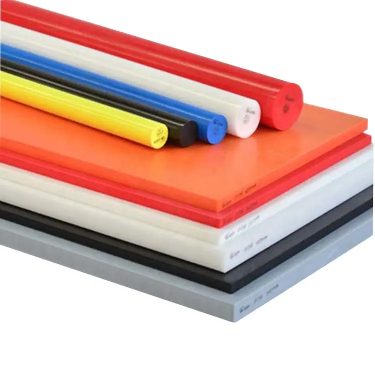 Custom quality UHMW-PE hdpe Nylon POM MC66 ABS ptfe polyurethane solid plastic extruding uhmwpe rod plastic bars rod