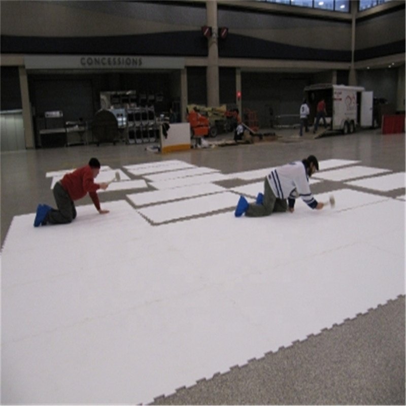 UHMWPE Mobile synthetic ice rink 4x8 skating board synthetic ice dasher board hockey/slideboard/sliding board