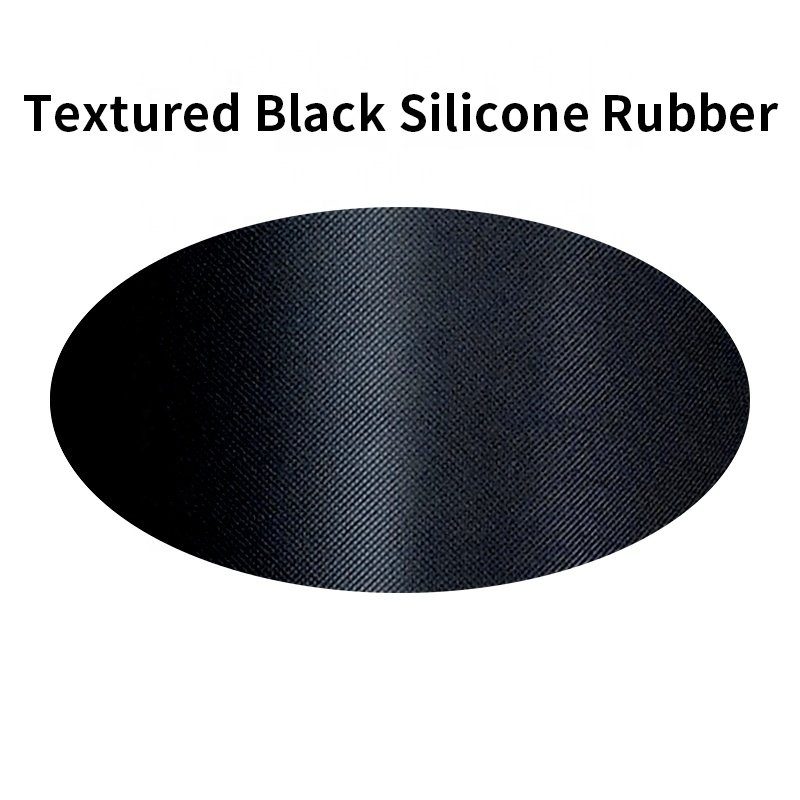 Custom 3mm thickness 1m width black high quality corrosion resistant thermostability texture silicone rubber sheet