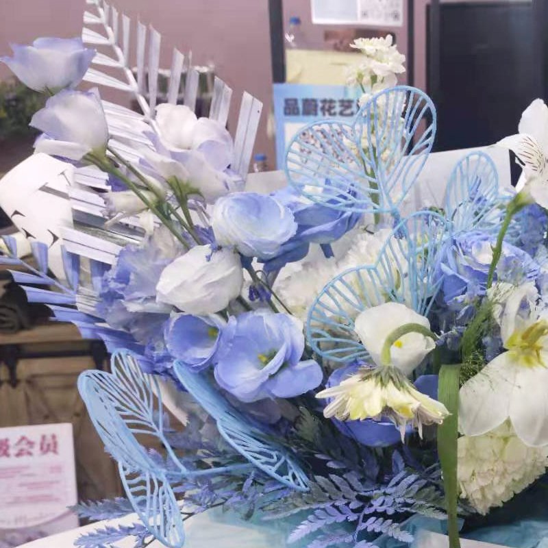 Bouquet Packaging Material Love Leaf Loose Tail Blade Scattered Inserting Rod Diy Plastic Rod Flower Decoration