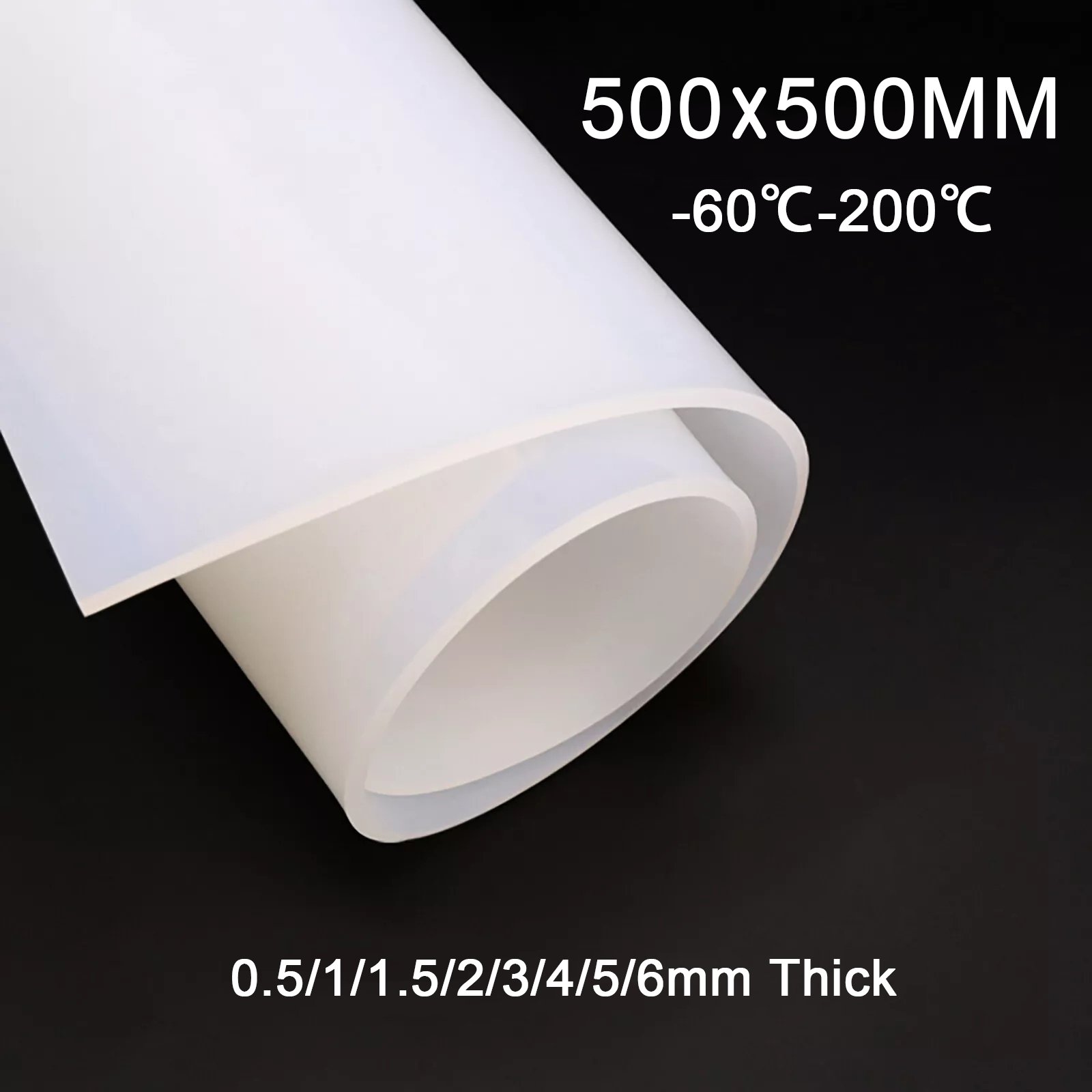 Heat Resistant Temperature Silicone Rubber Mat 0.5mm 1mm 1.5mm 2mm 2.5mm 3mm High Temperature Silicone Rubber Sheets