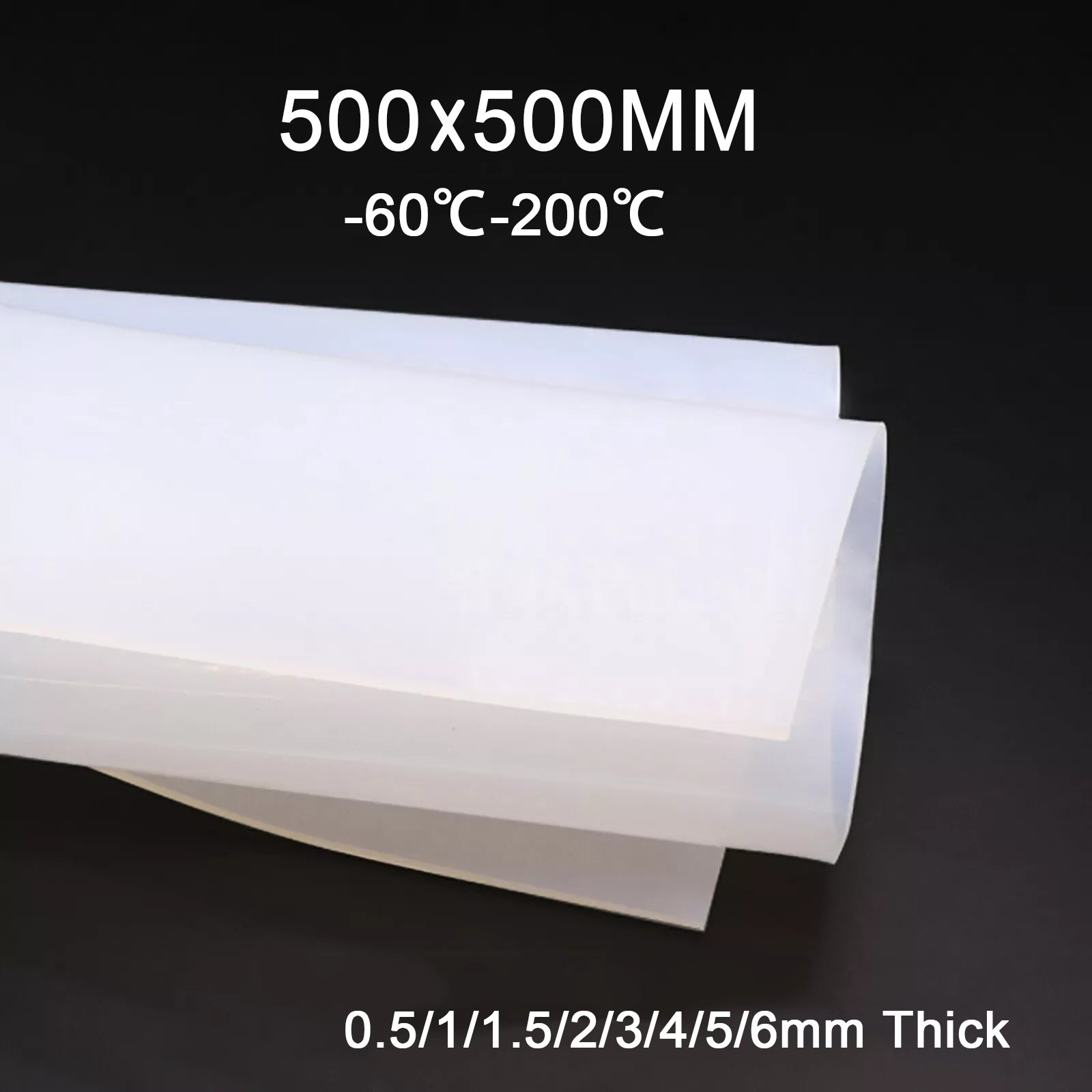 Heat Resistant Temperature Silicone Rubber Mat 0.5mm 1mm 1.5mm 2mm 2.5mm 3mm High Temperature Silicone Rubber Sheets
