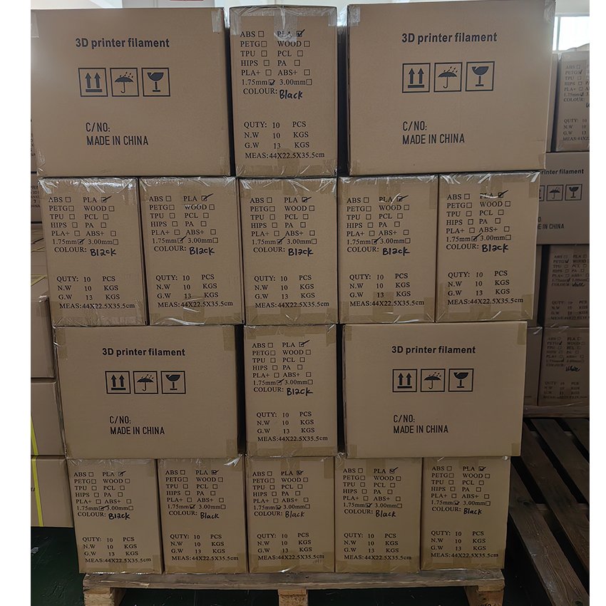 Shenzhen factory OEM 1.75mm 1kg ASA PETG PLA Filament with 30 Colors Option for 3D Printing