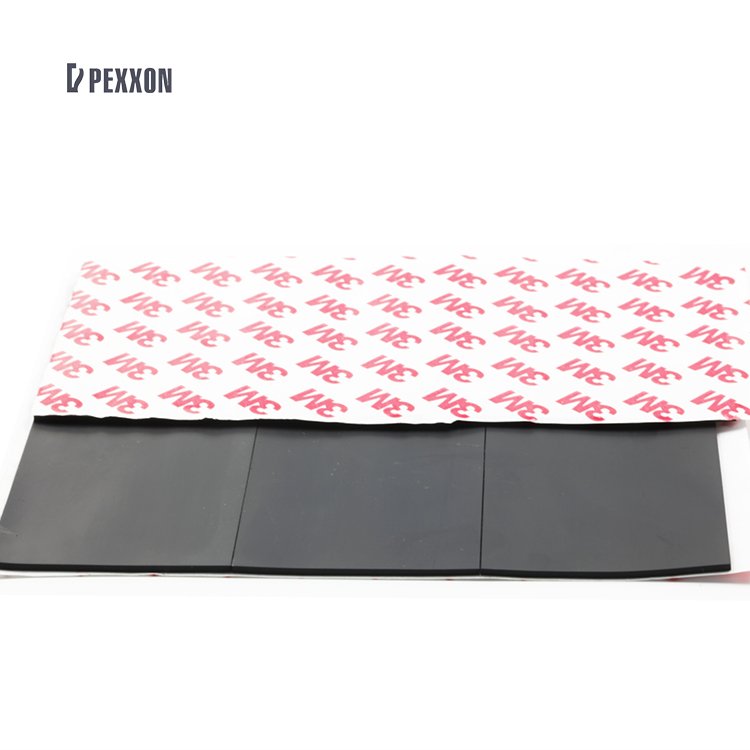 Customized 3M glue Self Adhesive backed silicone Rubber Sheet EPDM Gasket for Solar Roof Door Window Industrial Machine