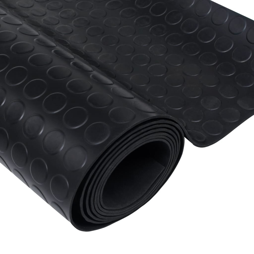 Factory Wholesale Rubber Floor Round Coin Stud Anti Slip Durable Custom Rubber Floor Mats