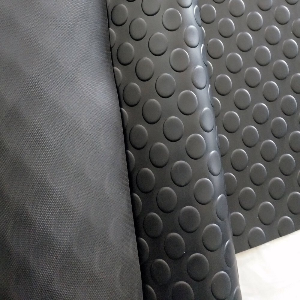 Factory Wholesale Rubber Floor Round Coin Stud Anti Slip Durable Custom Rubber Floor Mats