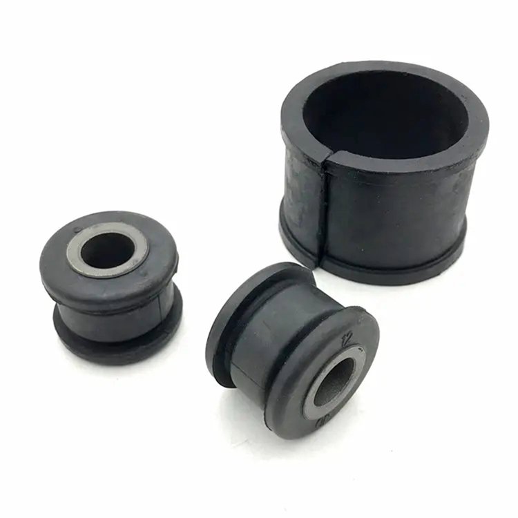 customized EPDM SILICONE NR NBR SBR shock absorber rubber bushing with metal insert