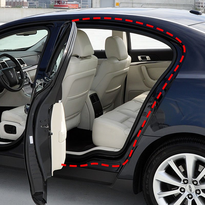 Custom U Shape Car Door Edge Anti-Scratch Protector Sealing Strip Guard Trim Car Door Stickers Anti-collision Decorative Strip