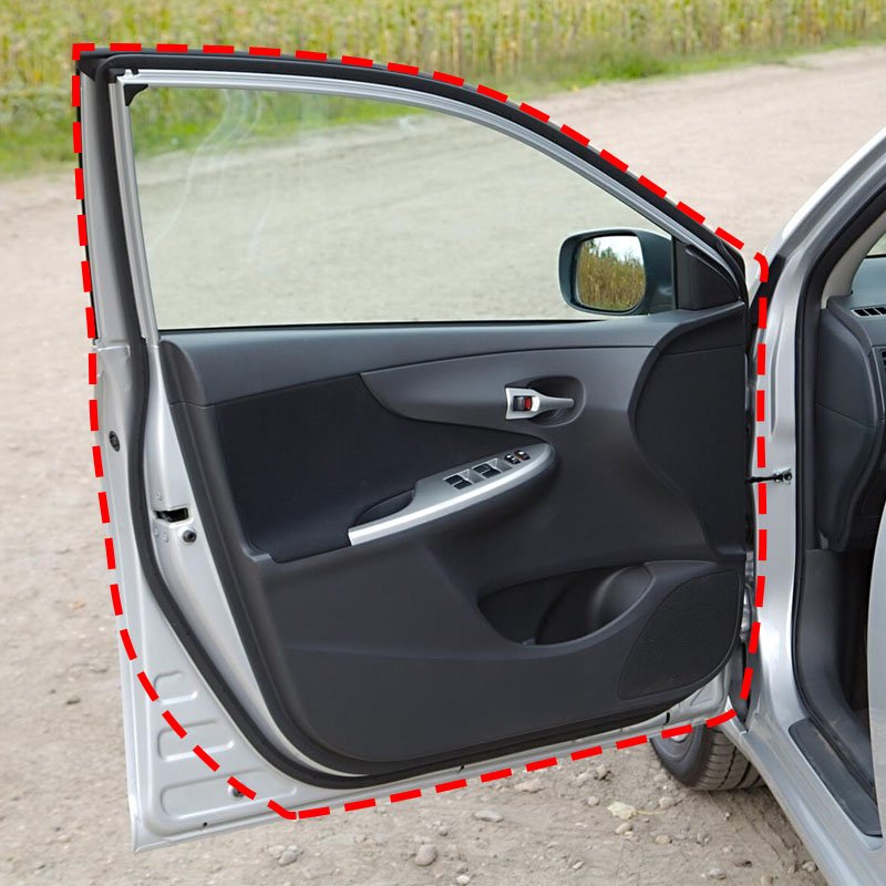 Custom U Shape Car Door Edge Anti-Scratch Protector Sealing Strip Guard Trim Car Door Stickers Anti-collision Decorative Strip