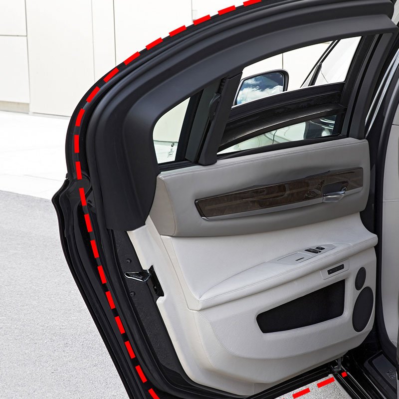 Custom U Shape Car Door Edge Anti-Scratch Protector Sealing Strip Guard Trim Car Door Stickers Anti-collision Decorative Strip