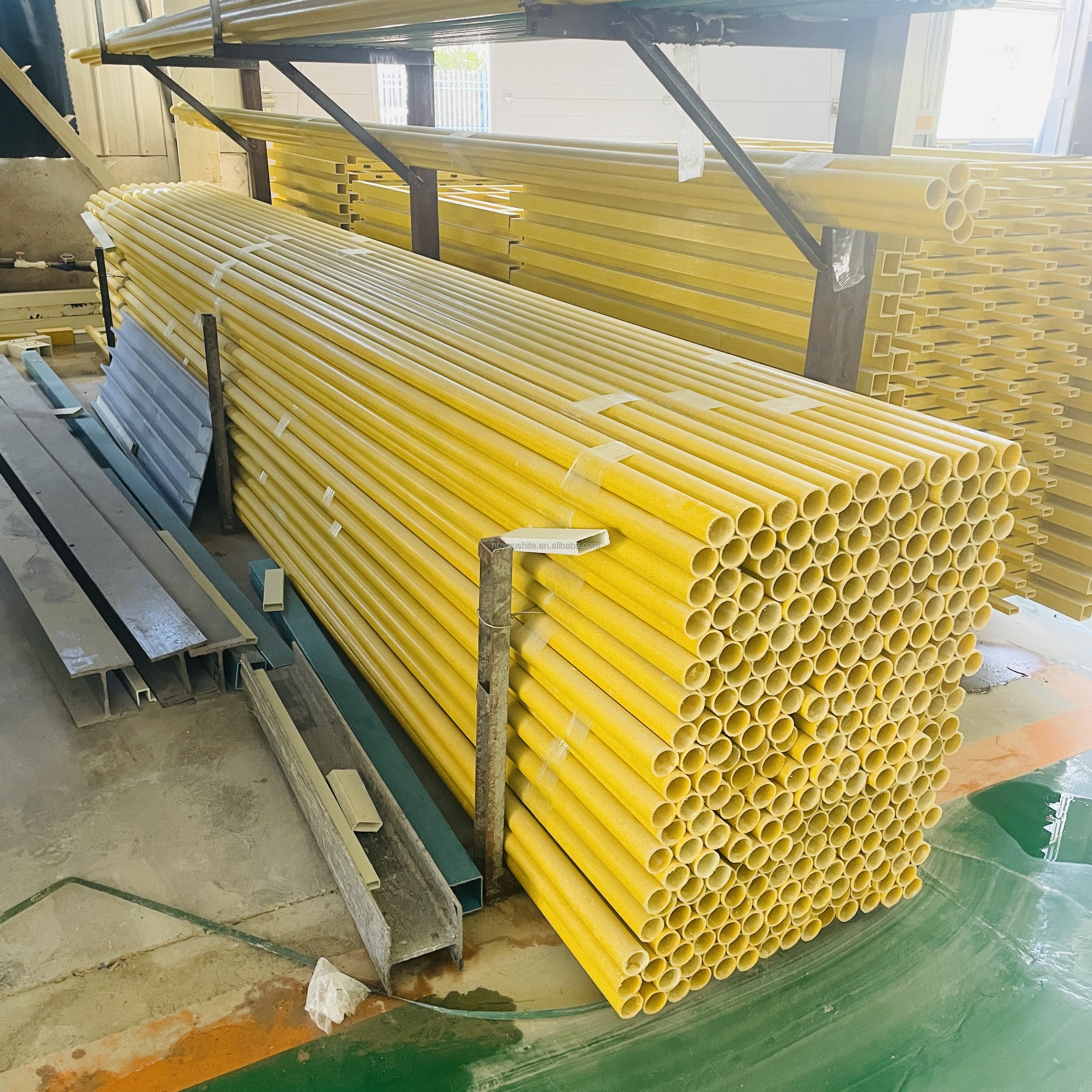 Factory Direct Sales Grp Structural Pultruded Profile Fiberglass Frp Composite Plum Pipe,Channel Steel,I-beam,Angle Steel