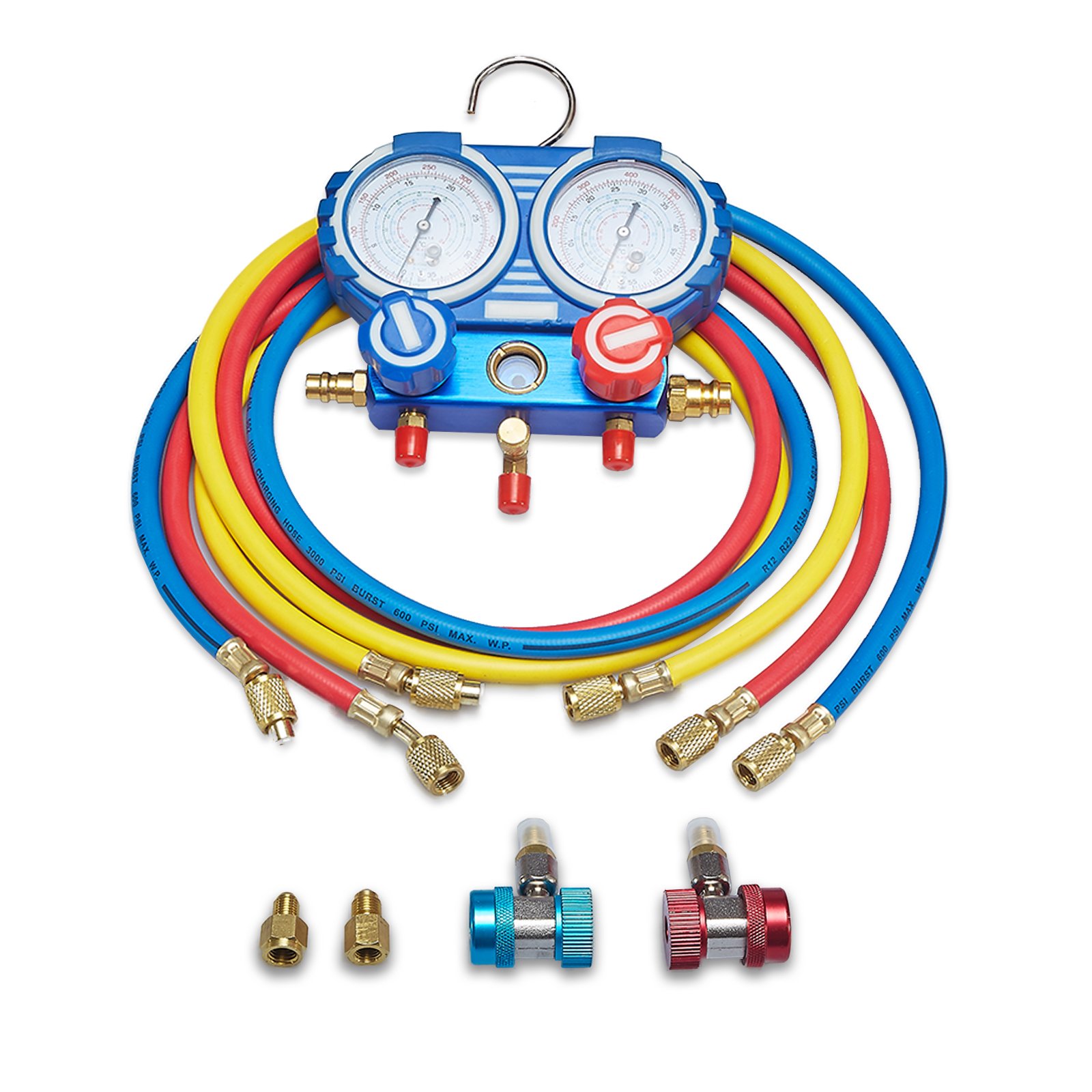 HBS r410a with electric vacuum pumps refrigeration best ac manifold gauge set three-color tube kit tool
