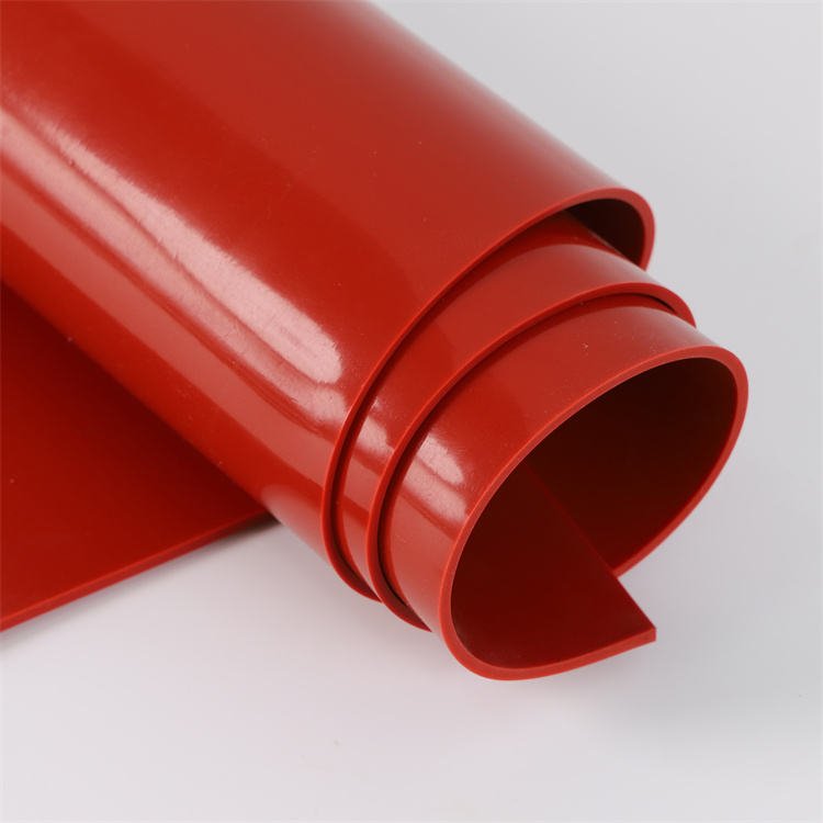 Heat resistant 1mm 2mm white black red silicone rubber sheet roll manufacture
