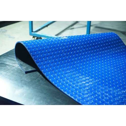 3-8 mm Anti-Skid Coin Pattern Round Button Circular Studded Rubber Sheet Mat Flooring