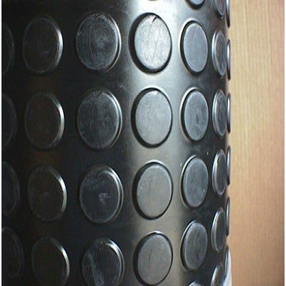 3-8 mm Anti-Skid Coin Pattern Round Button Circular Studded Rubber Sheet Mat Flooring