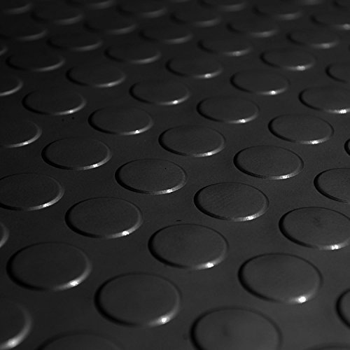 3-8 mm Anti-Skid Coin Pattern Round Button Circular Studded Rubber Sheet Mat Flooring