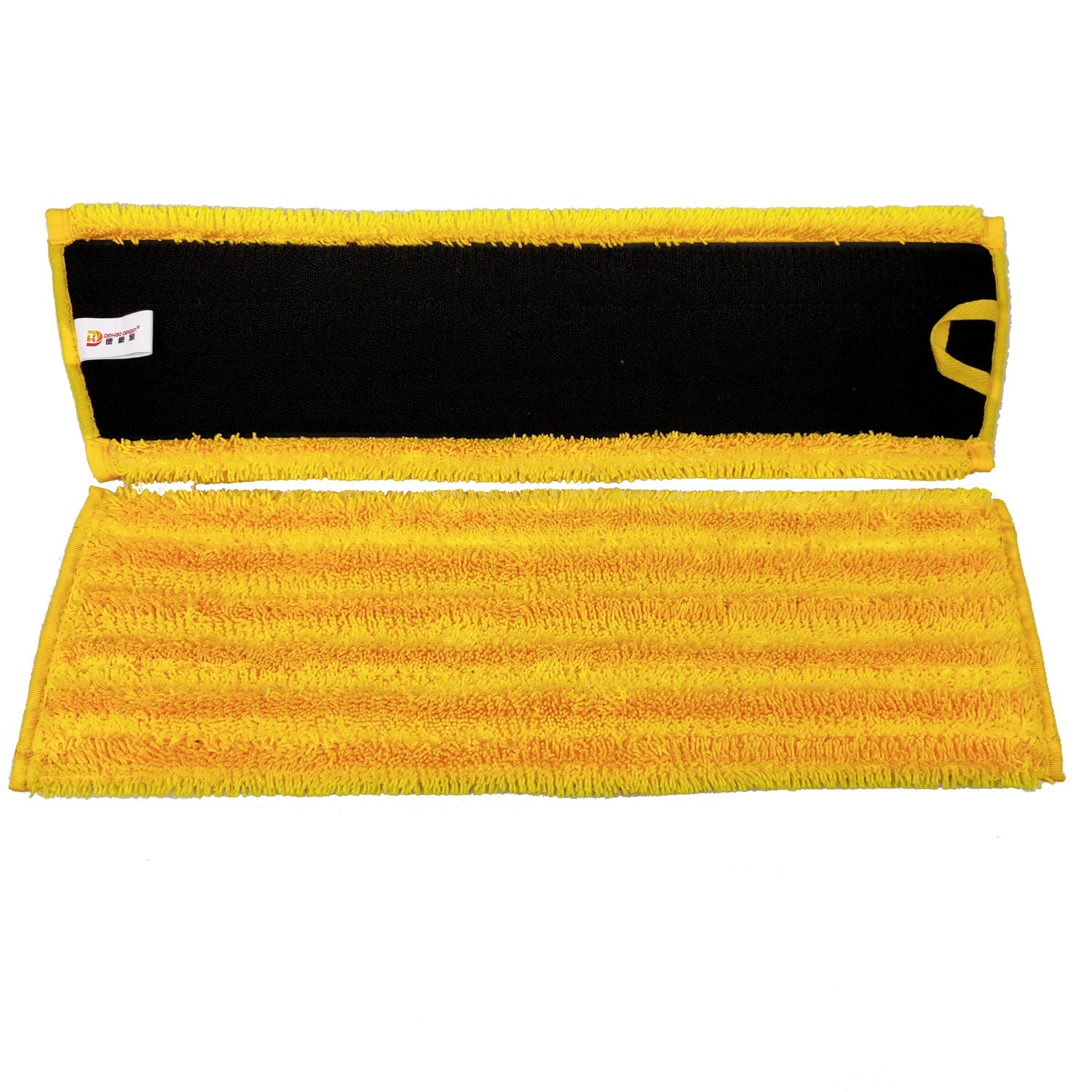 Microfiber 13*47cm Trapezoid Blue Mop Pad Microfiber Flat Floor Twisted Scrubber Mop Cleaner Pad Replacement