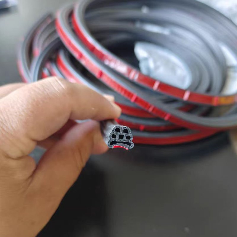 Automotive Weather Stripping Car Door Rubber Seal with Side Bulb for Cars