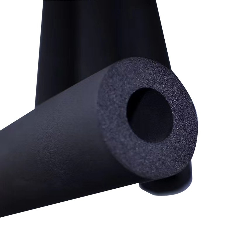 NBR/PVC Rubber Insulation Pipe for HVAC Copper Rubber Tube Custom Aluminum Foil Fireproof Skin Thermal Insulation Foam Pipe