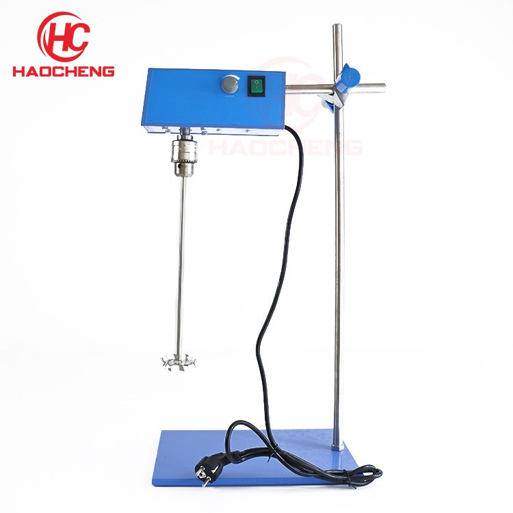 Portable electrical laboratory digital overhead stirrer with stirring rod