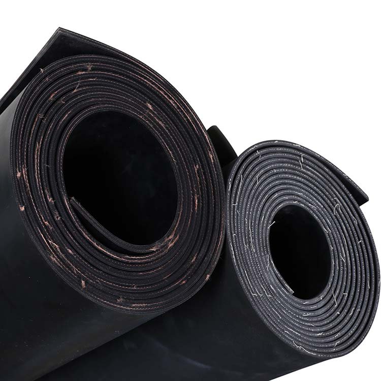 Rubber Floor Sheets Heat-resistant 18mm Thickness Rubber Sheet With Cloth Insert