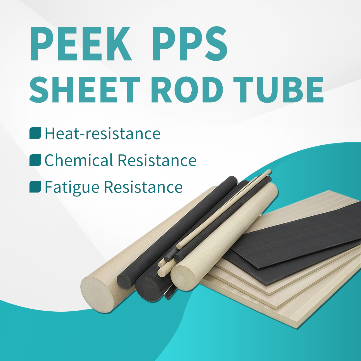 China Manufacturer Custom Polyetheretherketone PEEK Rod Plate Pipe Natural 100% Virgin Engineering Plastic