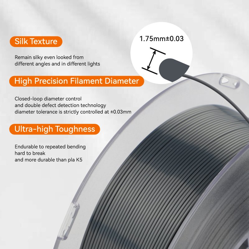 Ecofriendly Recycled Kexcelled 3D Printer Filament Pla Silk Plastic Rods 1.75Mm 2.85Mm Multicolored Customizable Freely Sample