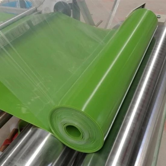 Rubber Sheet 0.25mm Thick High Friction Green Silicone Rubber Sheet Roll