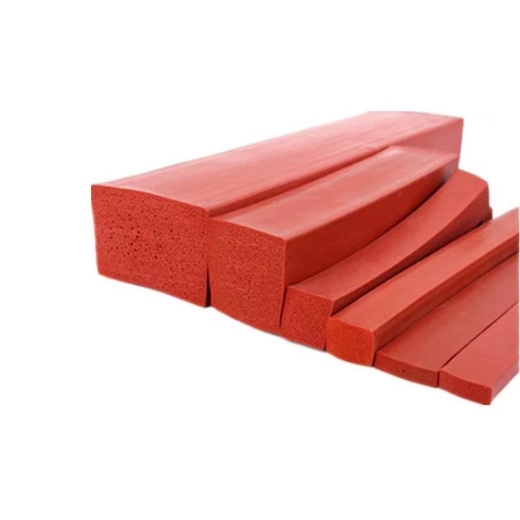 Customization silicon sponge cord sealing rubber sponge strip food industry high-temperature silicone foam cord