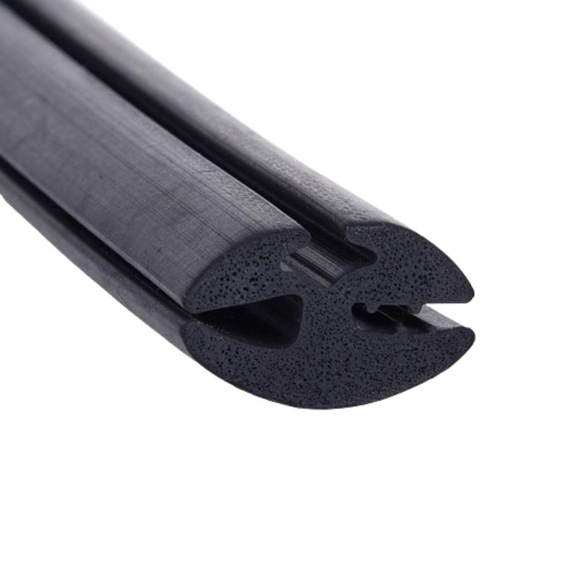 Window with three ports and two ports, rubber strip, EPDM automotive mechanical glass molding strip Sealing strip