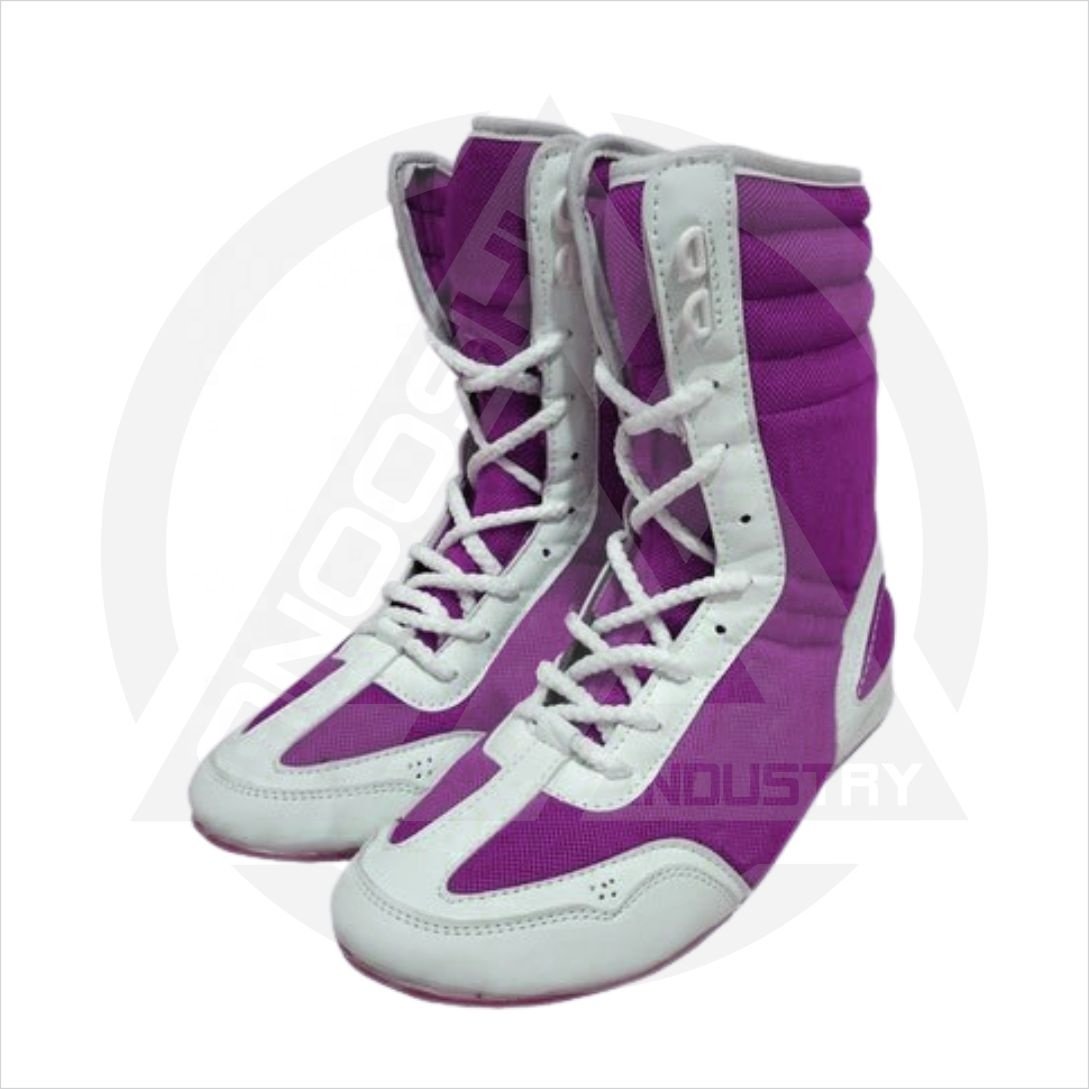 Customized High Top Boxing Wrestling Shoes Fashionable Training Leather Rubber Men Women Original Leather/Artificial Leather