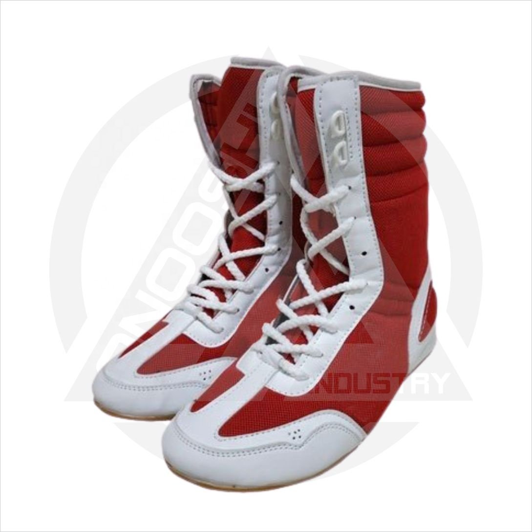 Customized High Top Boxing Wrestling Shoes Fashionable Training Leather Rubber Men Women Original Leather/Artificial Leather