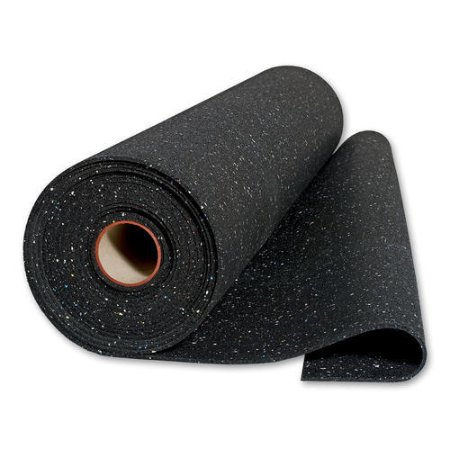 Roll 3-12 mm thick Waterproof high density anti-skid Gym Rubber Flooring Rolls with colorful EPDM flecks