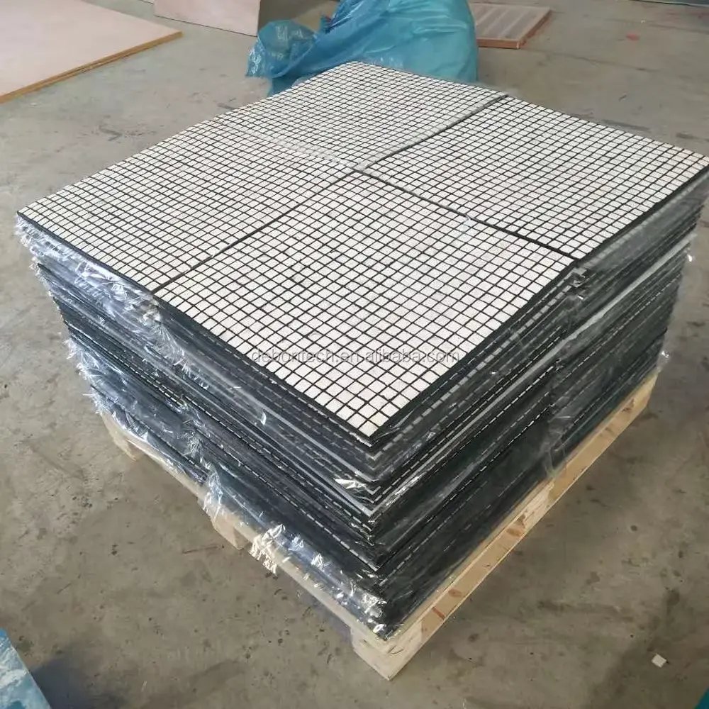 Ceramic Wear Plate abrasion resistant alumina ceramic rubber lining