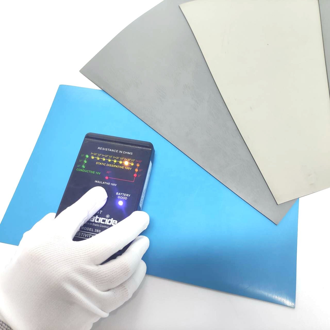Leenol Industrial factory workshop reusable cleanroom antistatic ESD silicone rubber table sheet mat