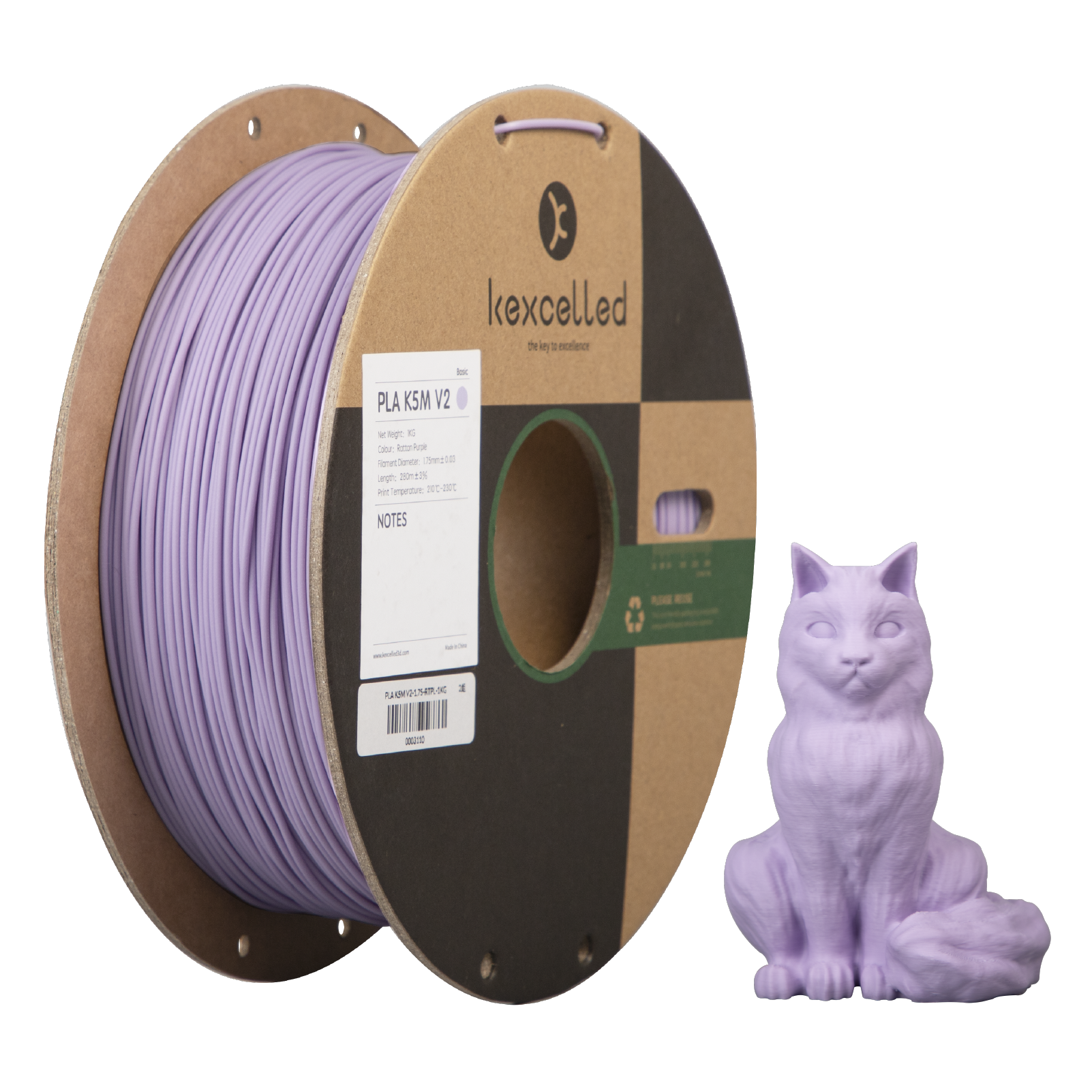 Bulk Discount Kexcelled Custom 3D Printing Plastic Rods Artificial Filament Tow Rattan Purple