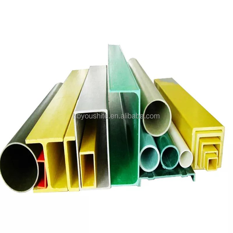 Frp Support Beam,Fiberglass Composite Frp Grp Pultruded Hollow Tube Pipe Rod For Bracket Support,Handrail,Ladder,Platform