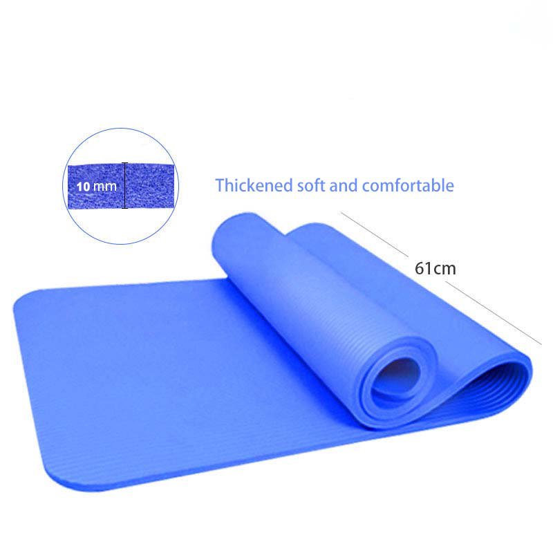 High Density Rubber Dance Flooring Mats Bulk Yoga Mat Exercise nbr Fitness Training Foam Mat Extra Thick 10mm