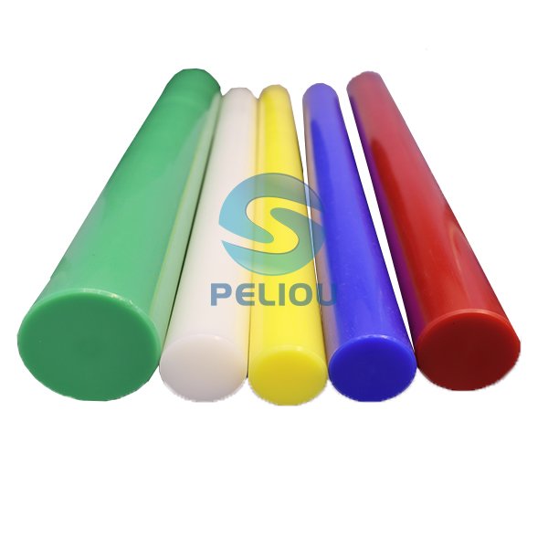 Custom size Plastic yellow hdpe rod nylon rod plastic pe rods