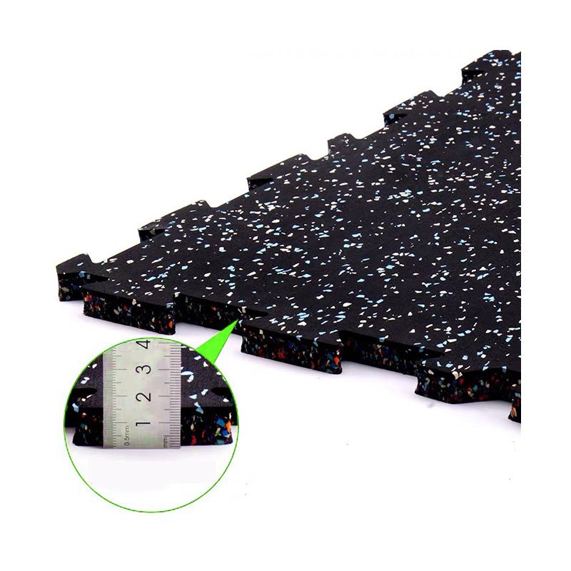 Factory wholesale OEM/ODM Shock Absorption Gym Floor Rubber Mat Interlock Rubber Floor Laminated