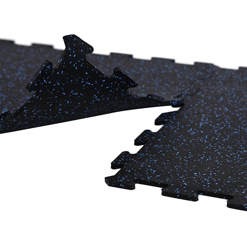 Factory wholesale OEM/ODM Shock Absorption Gym Floor Rubber Mat Interlock Rubber Floor Laminated
