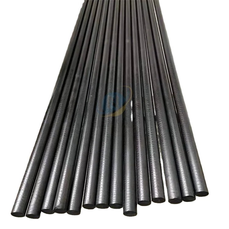 Custom Size Dia 25mm*1000mm Engineering Plastic Bar Carbon Fiber$Graphite&PTFE Filled Peek FC Rod
